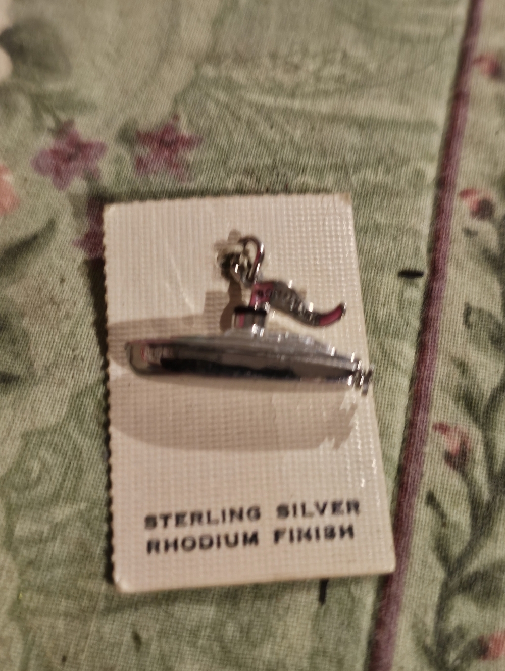 Vintage Sterling Yahct Charm